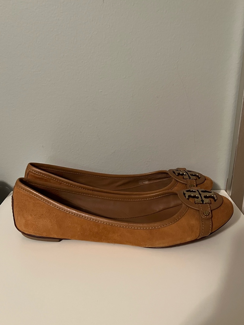 Tory Burch Suede Ballet Flats-Size 10 - Picture 3 of 10